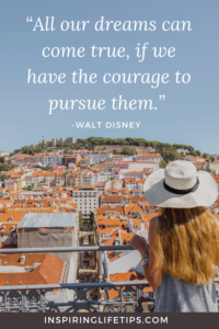 All our dreams can come true, if we have the courage to pursue them - Walt Disney 