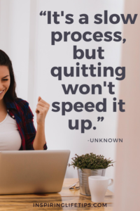 It's a slow process, but quitting won't speed it up